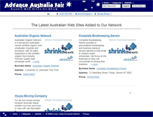 Tablet Screenshot of advanceaustraliafair.com